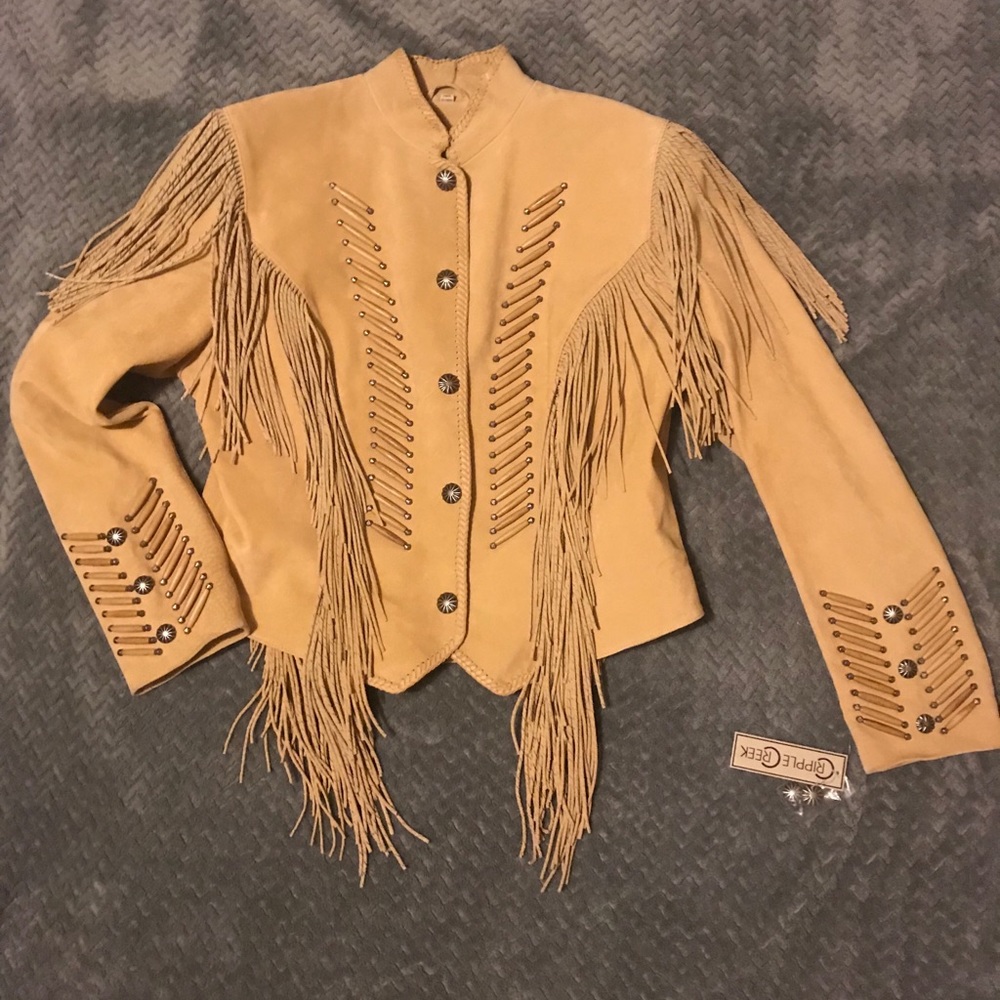 NWT Cripple Creek leather jacket